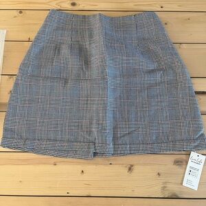 Cupshe Glen Plaid Mini Skirt Size S NWT